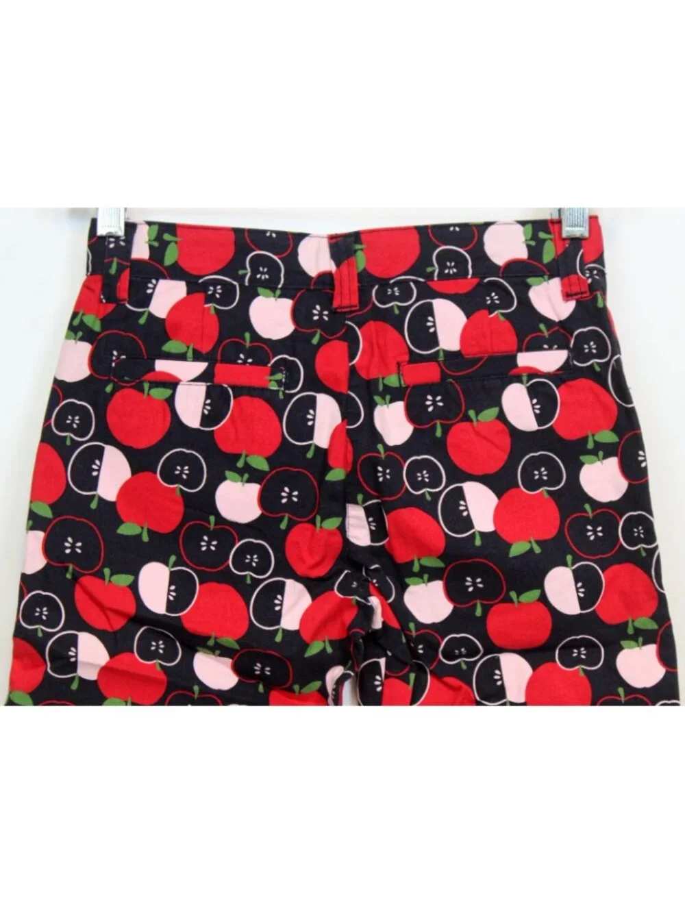2008 Gymboree Prep School Long Shorts sz 10 Navy Apples BTS Adjustable Waist Fal
